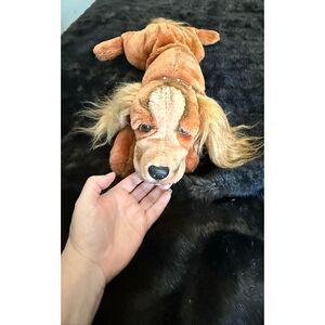 Radio Shack Realistic Cocker Spaniel Dog Plush Stuffed Animal Radio